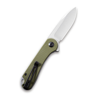Купить Складной нож CIVIVI Elementum D2 Steel Satin Finished Handle G10 Green арт. C907E